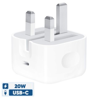 شارژر دیواری 20 وات اپل مدل 20W USB-C و تکنولوژی فست شارژ